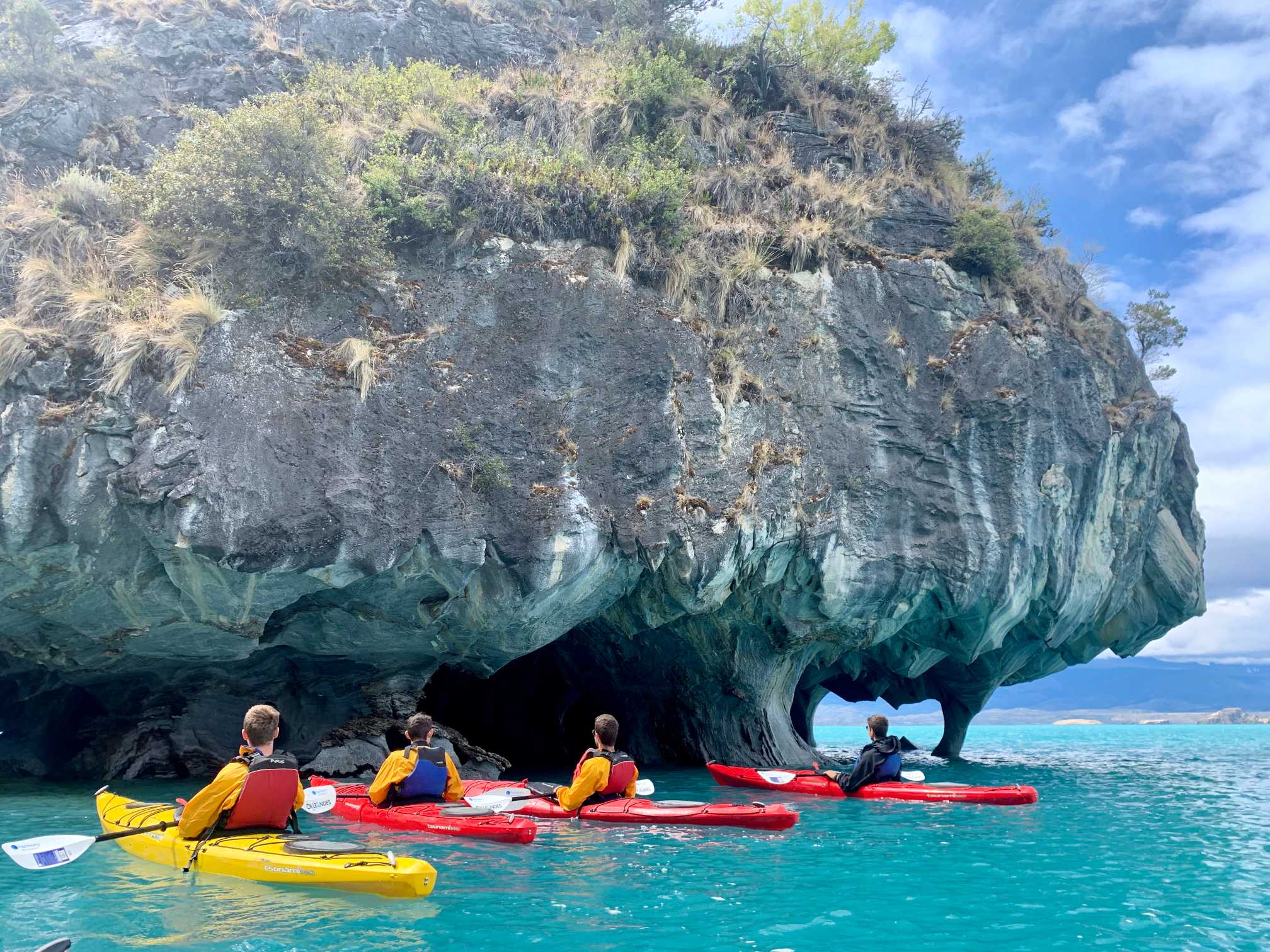 Kayaking into the Marble Caves